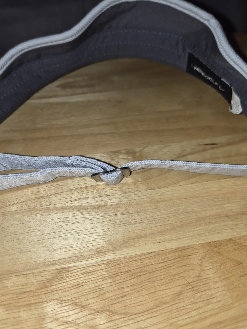 Nike Men’s Gray Visor with Black Swoosh
